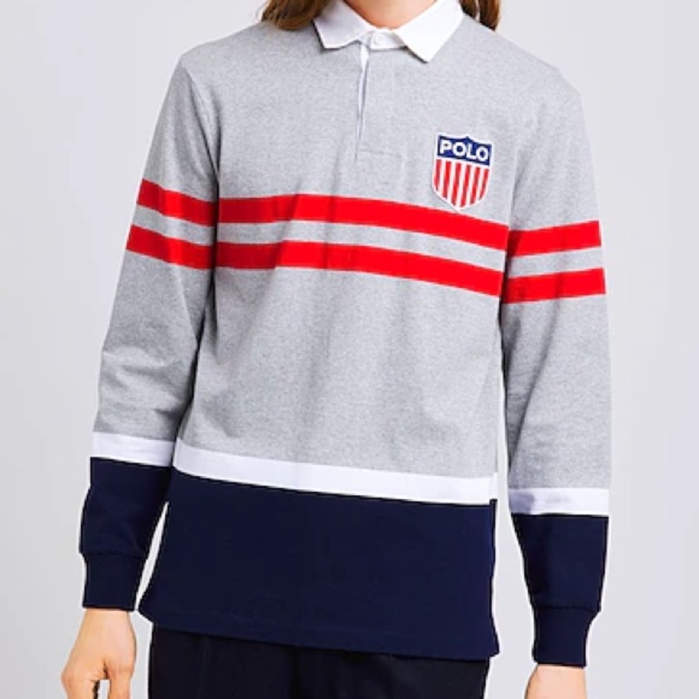 Ralph Lauren Polo shield stadium USA rugby Men’s medium - Picture 3 of 8